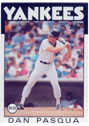 1986 Topps Baseball Cards      259     Dan Pasqua